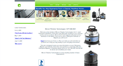 Desktop Screenshot of micronfiltrationtech.com